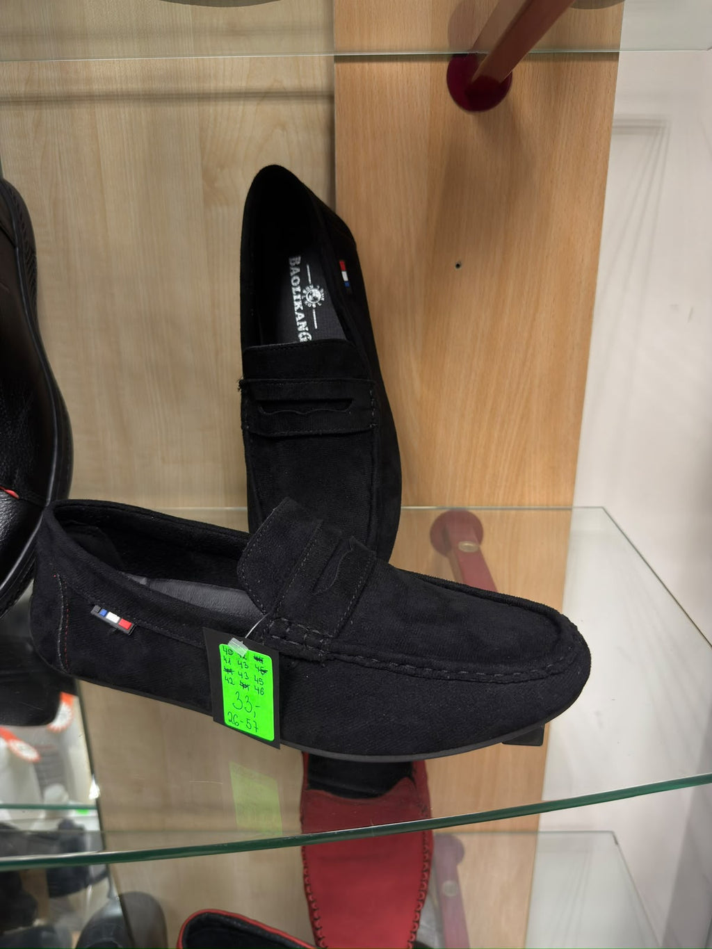 BAOLIKANG vīriešu melni zamša mokasīni